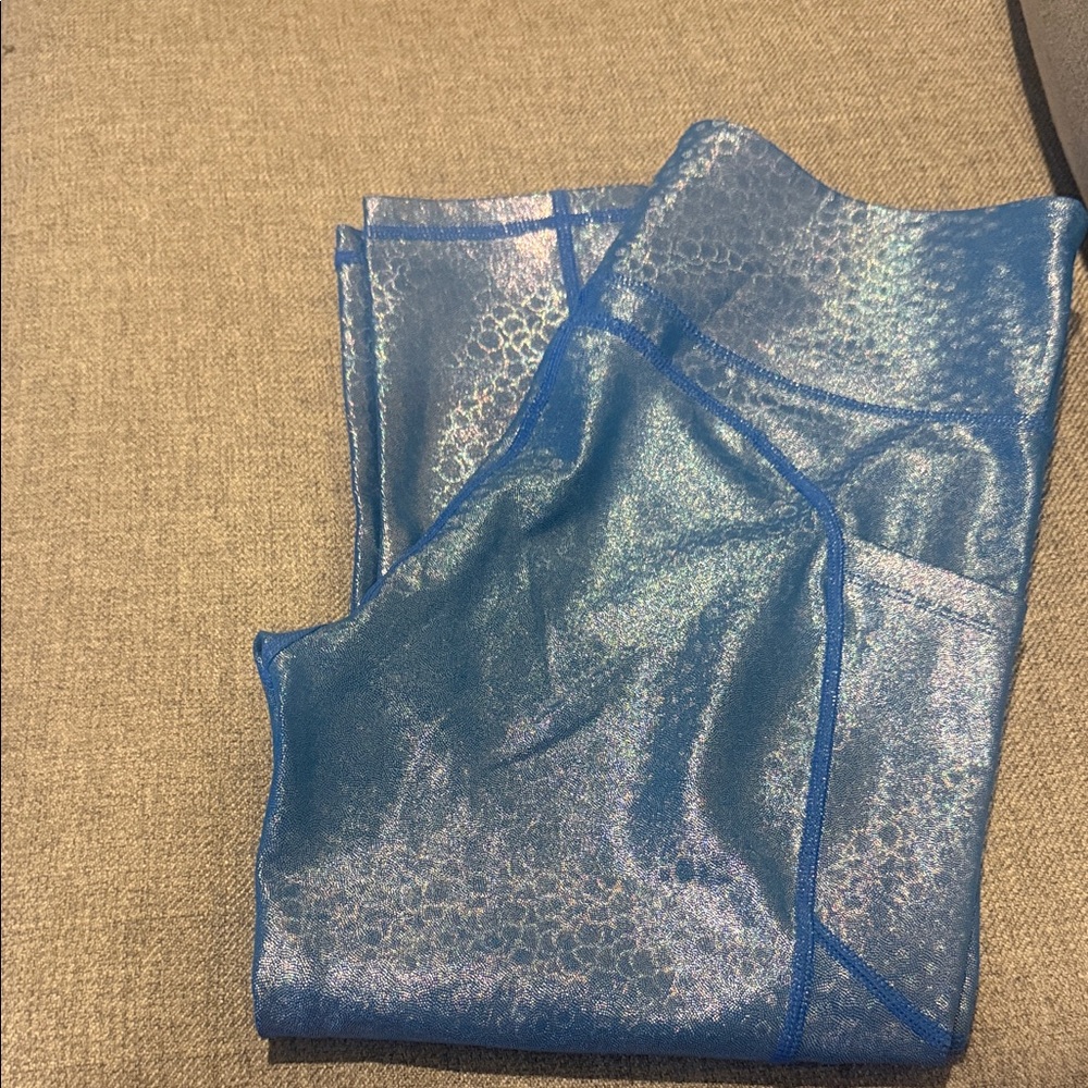 ZYIA Iridescent Blue Leggings